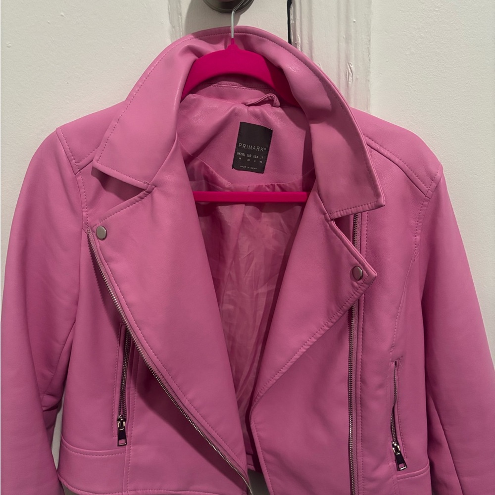 Primark Pink Leather Jacket for Women